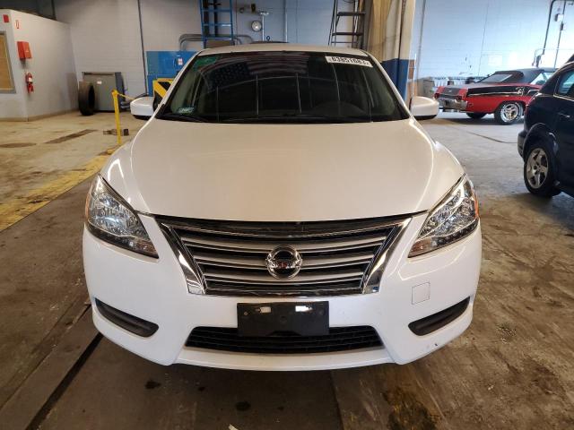 3N1AB7AP9FY303086 - 2015 NISSAN SENTRA S WHITE photo 5