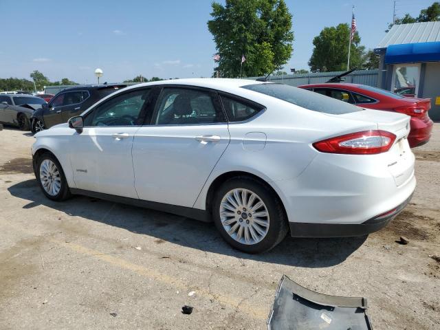 3FA6P0UU4GR228537 - 2016 FORD FUSION S HYBRID WHITE photo 2