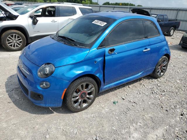 3C3CFFKR1HT569727 - 2017 FIAT 500 POP BLUE photo 1