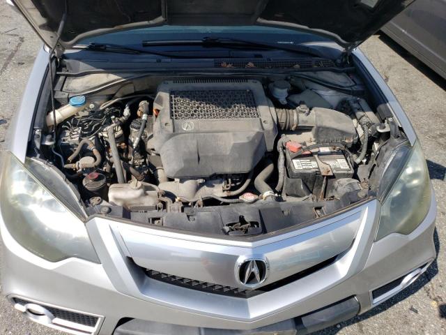 5J8TB1H25BA002201 - 2011 ACURA RDX SILVER photo 12