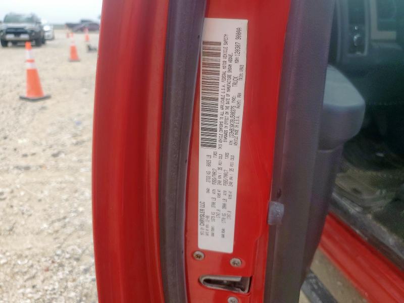 1D3HB16K39J508375 - 2009 DODGE RAM 1500 წითელი ფოტო 12