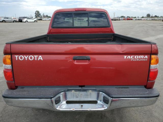 5TEGM92N04Z335524 - 2004 TOYOTA TACOMA DOUBLE CAB PRERUNNER RED photo 6