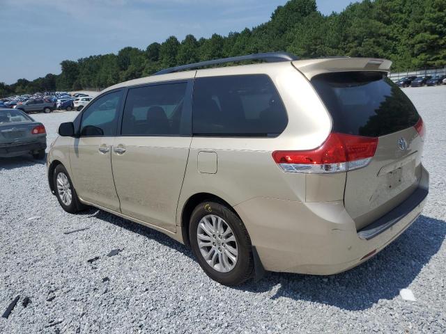 5TDYK3DC1ES432040 - 2014 TOYOTA SIENNA XLE TAN photo 2