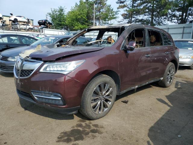 5FRYD4H44EB046217 - 2014 ACURA MDX TECHNOLOGY BURGUNDY photo 1