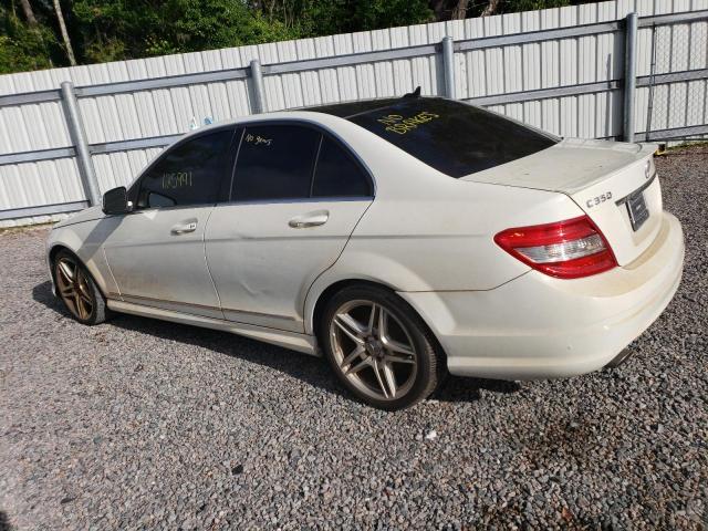 WDDGF56X58F109583 - 2008 MERCEDES-BENZ C 350 WHITE photo 2