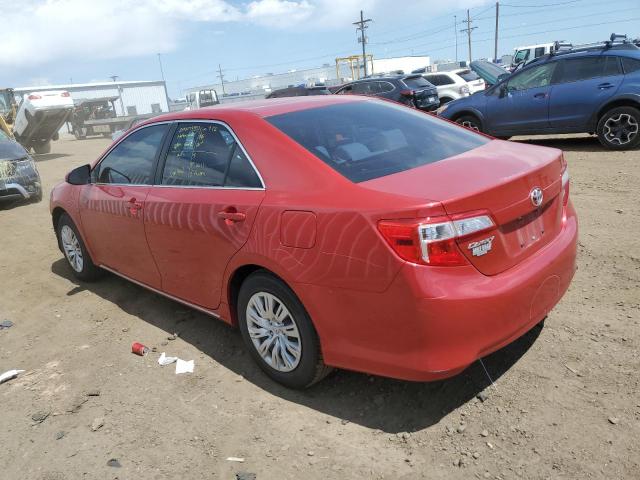 4T1BF1FK2CU585145 - 2012 TOYOTA CAMRY L BASE RED photo 2