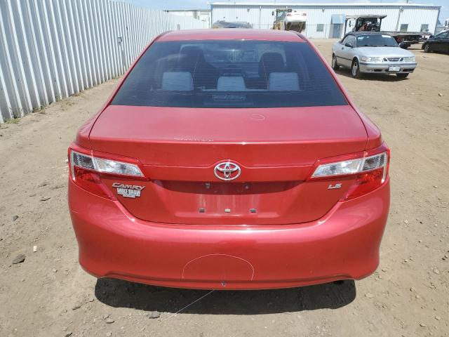 4T1BF1FK2CU585145 - 2012 TOYOTA CAMRY L BASE RED photo 6