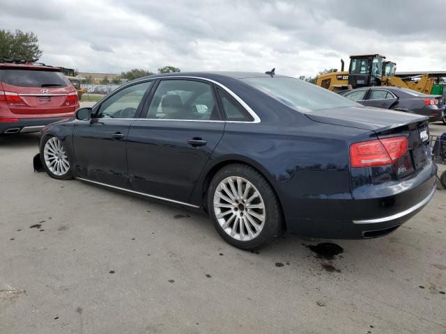 WAUR2AFD8EN003012 - 2014 AUDI A8 L QUATTRO BLUE photo 2