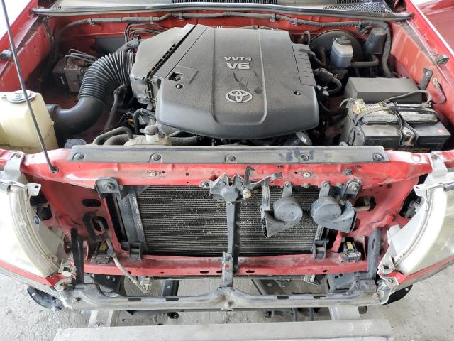 5TELU42N37Z387185 - 2007 TOYOTA TACOMA DOUBLE CAB RED photo 11