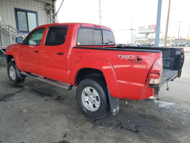 5TELU42N37Z387185 - 2007 TOYOTA TACOMA DOUBLE CAB RED photo 2