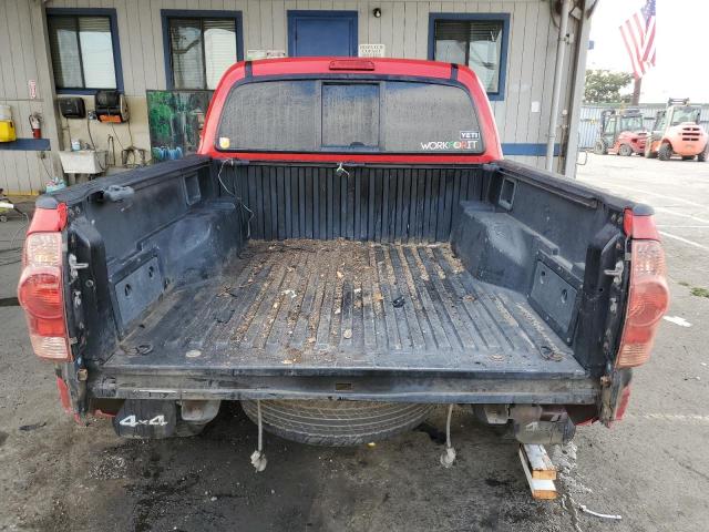 5TELU42N37Z387185 - 2007 TOYOTA TACOMA DOUBLE CAB RED photo 6