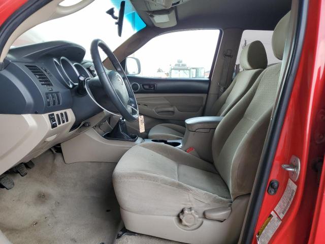5TELU42N37Z387185 - 2007 TOYOTA TACOMA DOUBLE CAB RED photo 7