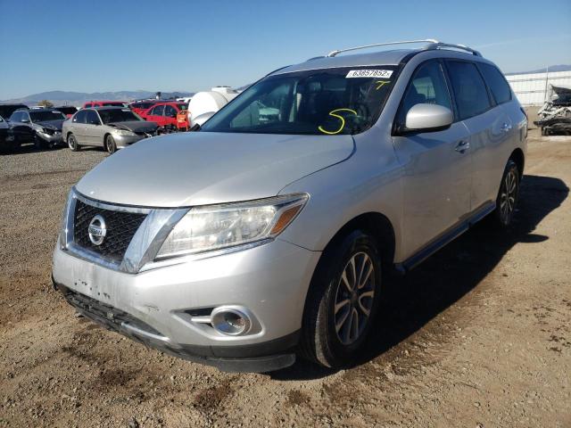 5N1AR2MM8FC636431 - 2015 NISSAN PATHFINDER S 银色 照片 2
