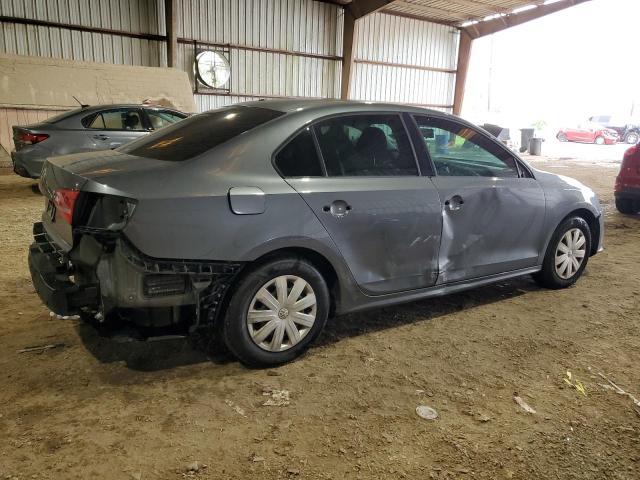 3VW2K7AJ9FM327907 - 2015 VOLKSWAGEN JETTA BASE GRAY photo 3