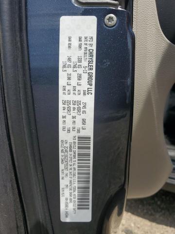 2C4RC1BG2DR755287 - 2013 CHRYSLER TOWN & COU TOURING رمادي صورة 13