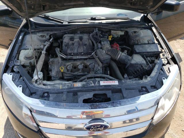 3FAHP0JGXCR123406 - 2012 FORD FUSION SEL BLACK photo 11