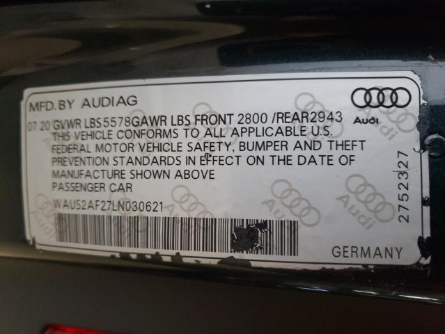 WAUS2AF27LN030621 - 2020 AUDI A7 PRESTIGE BLUE photo 13