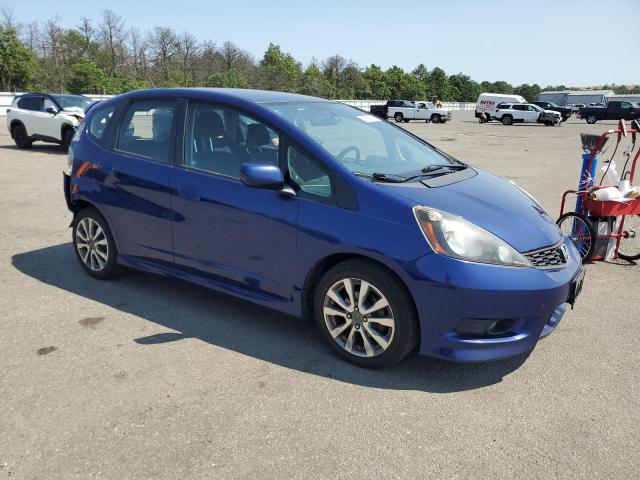 JHMGE8H57DC070483 - 2013 HONDA FIT SPORT BLUE photo 4