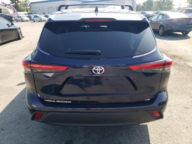 5TDZZRAH1MS516571 - 2021 TOYOTA HIGHLANDER L BLUE photo 6