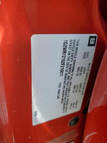 1G2WR12182F216811 - 2002 PONTIAC GRAND PRIX GTP RED photo 13