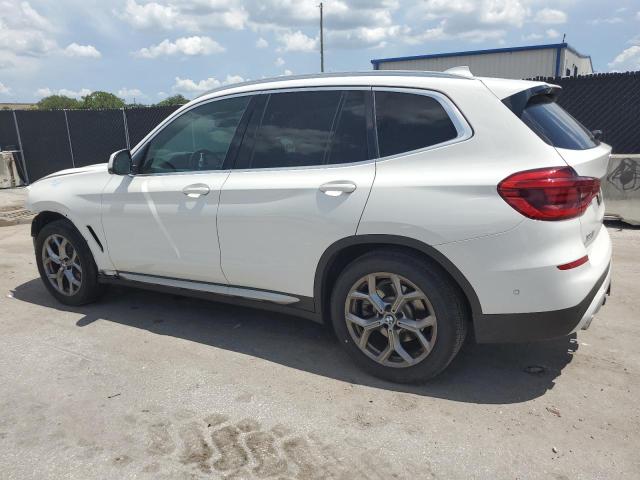 5UXTY3C09M9E39462 - 2021 BMW X3 SDRIVE30I WHITE photo 2