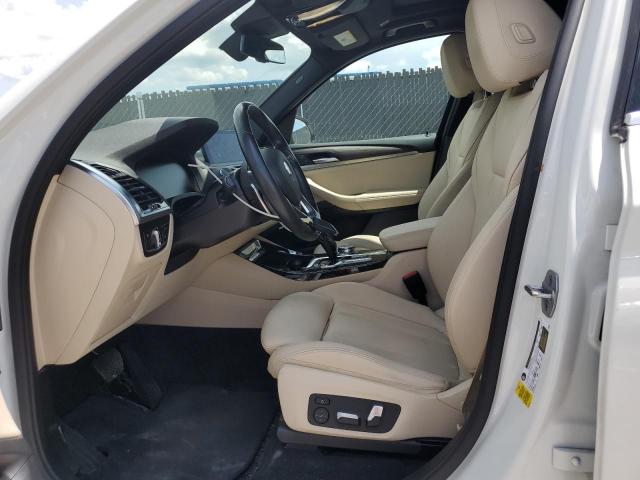 5UXTY3C09M9E39462 - 2021 BMW X3 SDRIVE30I WHITE photo 7