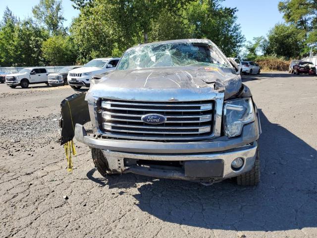 1FTFW1EF7EKF47984 - 2014 FORD F150 SUPERCREW GRAY photo 5