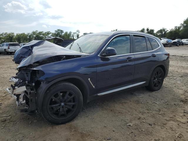 5UX53DP06N9J36449 - 2022 BMW X3 XDRIVE30I BLUE photo 1