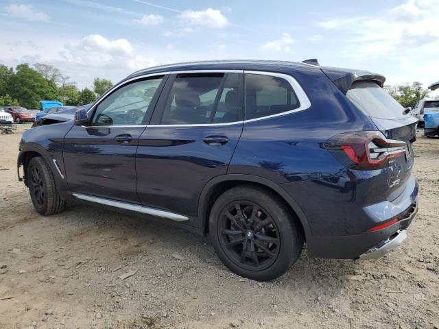 5UX53DP06N9J36449 - 2022 BMW X3 XDRIVE30I BLUE photo 2