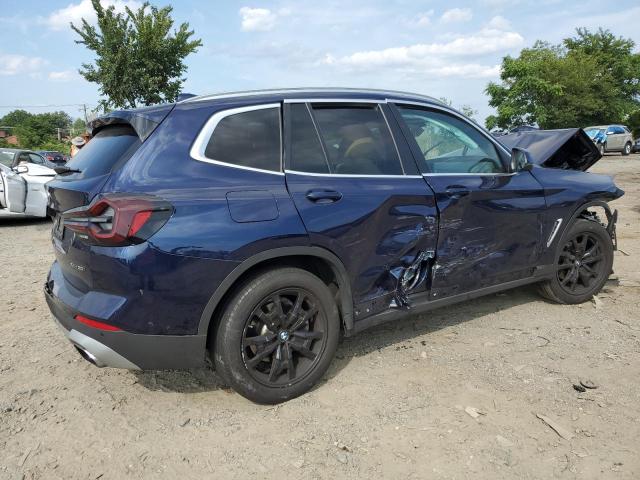 5UX53DP06N9J36449 - 2022 BMW X3 XDRIVE30I BLUE photo 3