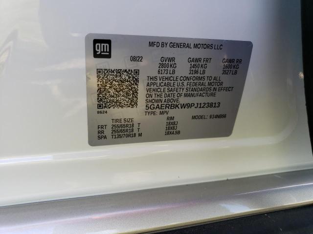 5GAERBKW9PJ123813 - 2023 BUICK ENCLAVE ESSENCE 白色 照片 13