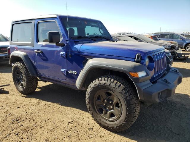 1C4GJXAG4LW207850 - 2020 JEEP WRANGLER SPORT BLUE photo 4