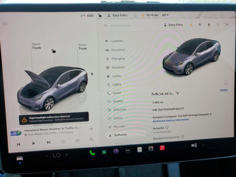 7SAYGDED6PF943171 - 2023 TESLA MODEL Y 灰色 照片 9