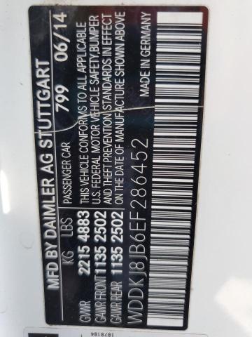 WDDKJ8JB6EF286452 - 2014 MERCEDES-BENZ E 350 4MATIC WHITE photo 12