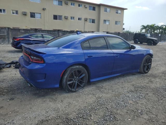 2C3CDXHGXKH732859 - 2019 DODGE CHARGER GT BLUE photo 3