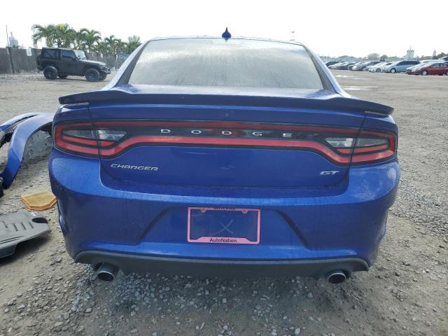 2C3CDXHGXKH732859 - 2019 DODGE CHARGER GT BLUE photo 6