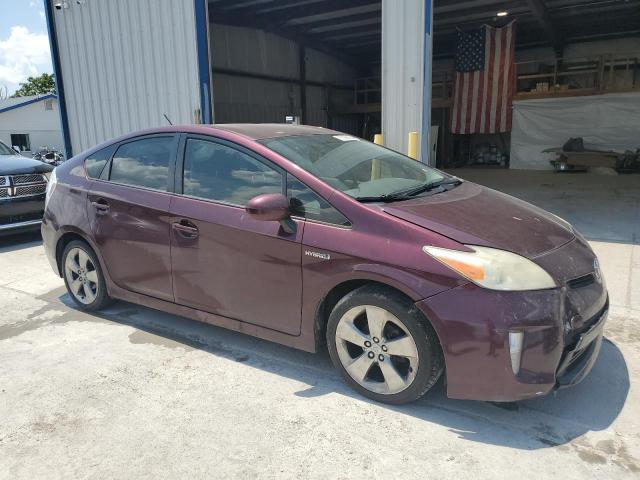 JTDKN3DU5D5599771 - 2013 TOYOTA PRIUS BURGUNDY photo 4