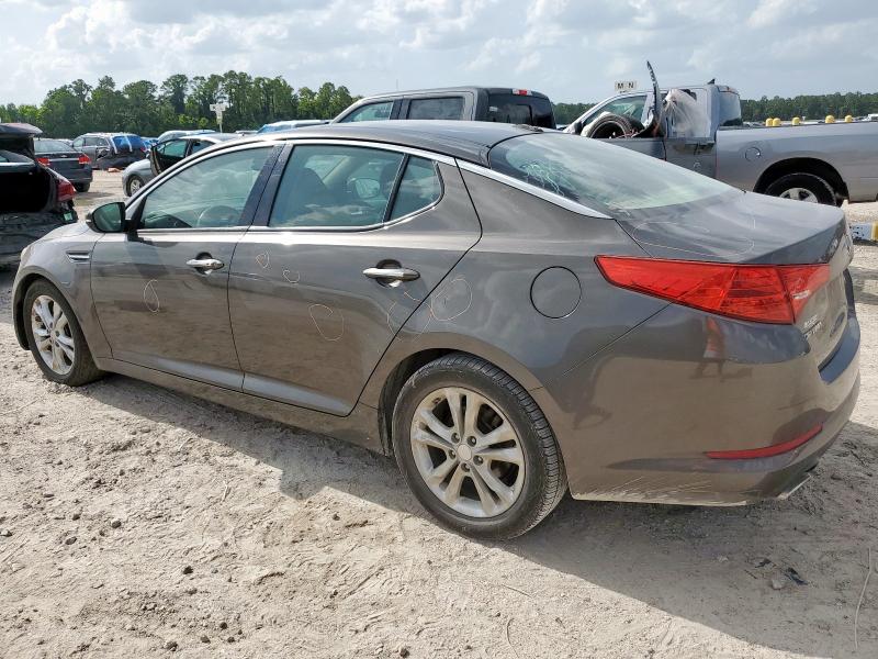 5XXGN4A7XDG118757 - 2013 KIA OPTIMA EX GRAY photo 2