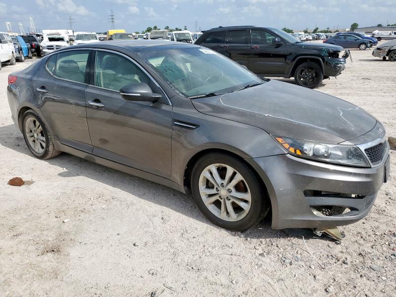 5XXGN4A7XDG118757 - 2013 KIA OPTIMA EX GRAY photo 4