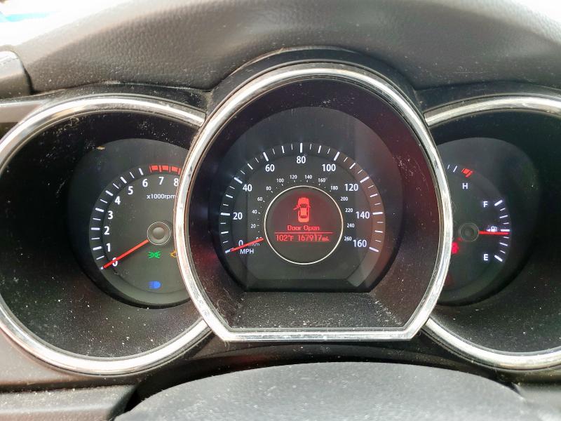 5XXGN4A7XDG118757 - 2013 KIA OPTIMA EX GRAY photo 9