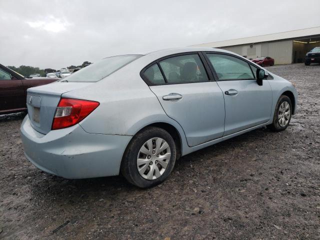 19XFB2F56CE062887 - 2012 HONDA CIVIC LX BLUE photo 3