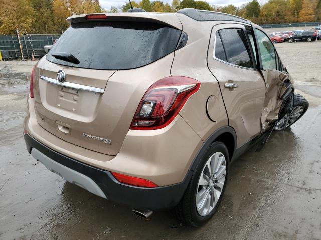 KL4CJESB1KB916791 - 2019 BUICK ENCORE PREFERRED TAN photo 4