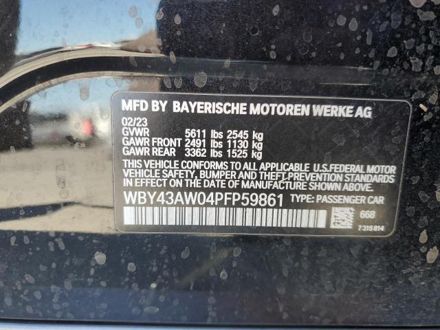 WBY43AW04PFP59861 - 2023 BMW I4 EDRIVE 35 BLACK photo 12