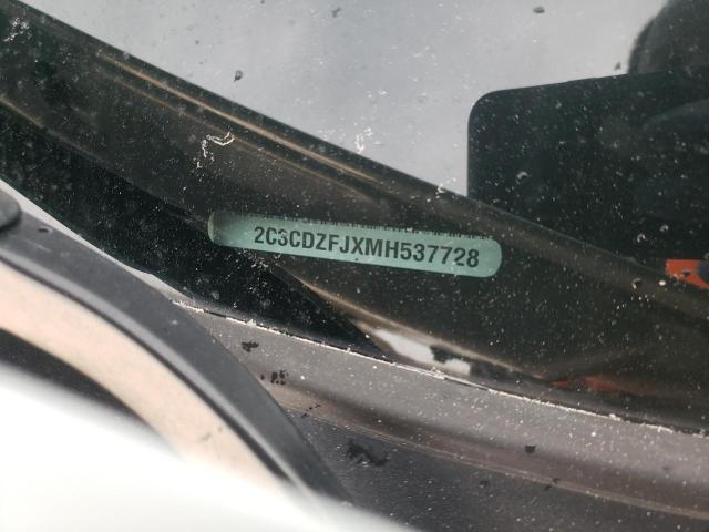 2C3CDZFJXMH537728 - 2021 DODGE CHALLENGER R/T SCAT PACK WHITE photo 12