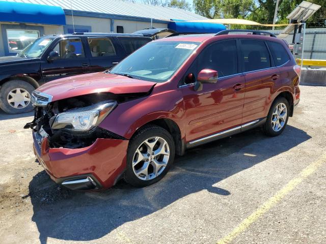 JF2SJAWC6HH571228 - 2017 SUBARU FORESTER 2.5I TOURING RED photo 1