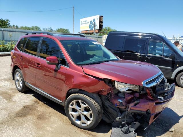 JF2SJAWC6HH571228 - 2017 SUBARU FORESTER 2.5I TOURING RED photo 4