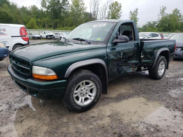 1B7FL16X62S694535 - 2002 DODGE DAKOTA BASE GREEN photo 1