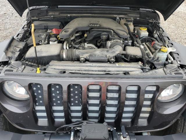 1C4HJXDG8KW613841 - 2019 JEEP WRANGLER U SPORT Մոխրագույն լուսանկար 12