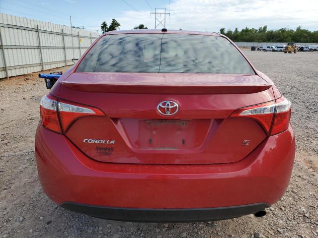 2T1BURHE6FC314526 - 2015 TOYOTA COROLLA L RED photo 6