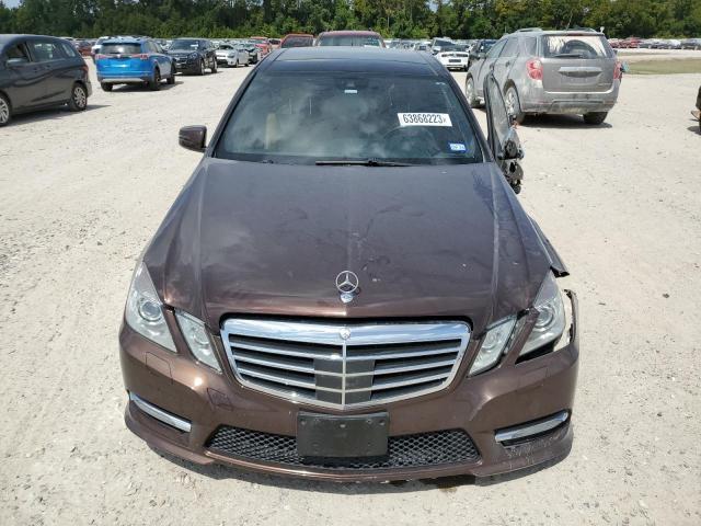 WDDHF9BB8CA640269 - 2012 MERCEDES-BENZ E 550 4MATIC BROWN photo 5